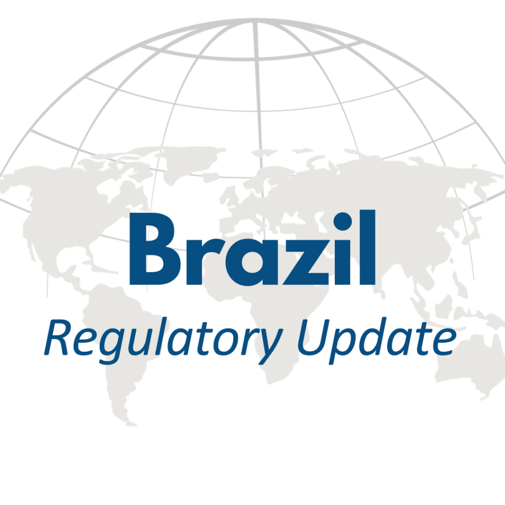 brazil regulatory update on top of globe graphic
