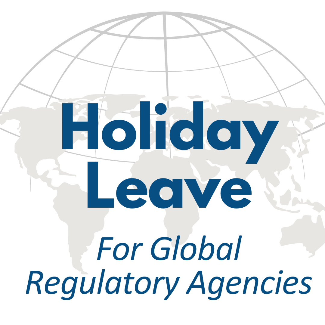 Holidays and Annual Leave for Country Regulatory Agencies Global Validity
