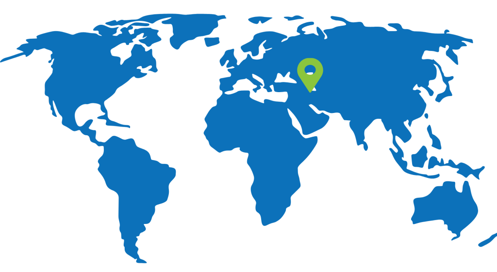 Turkmenistan on world map