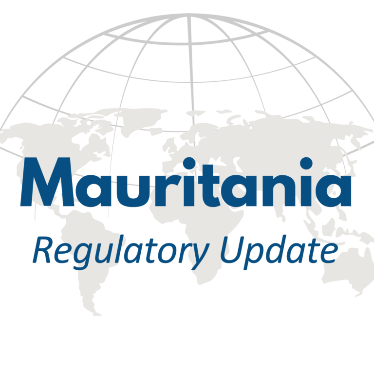 Mauritania regulatory update graphic