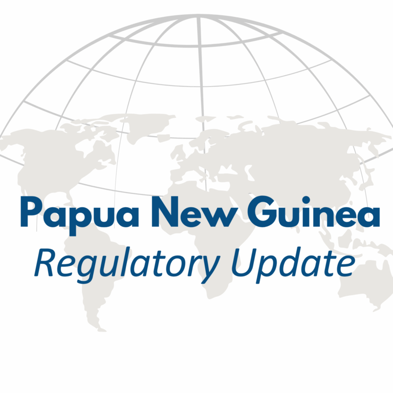 Papua New Guinea regulatory update graphic