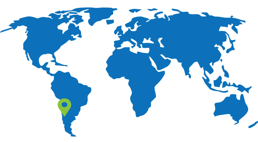 chile on world map