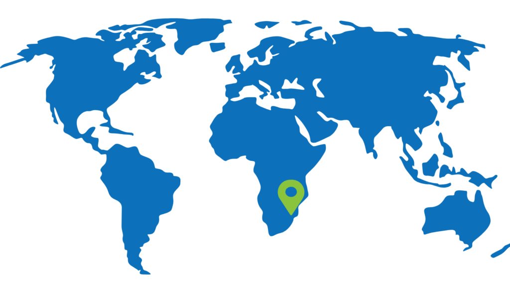 mozambique on world map