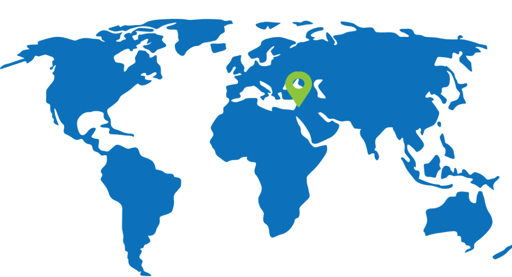 Lebanon on world map