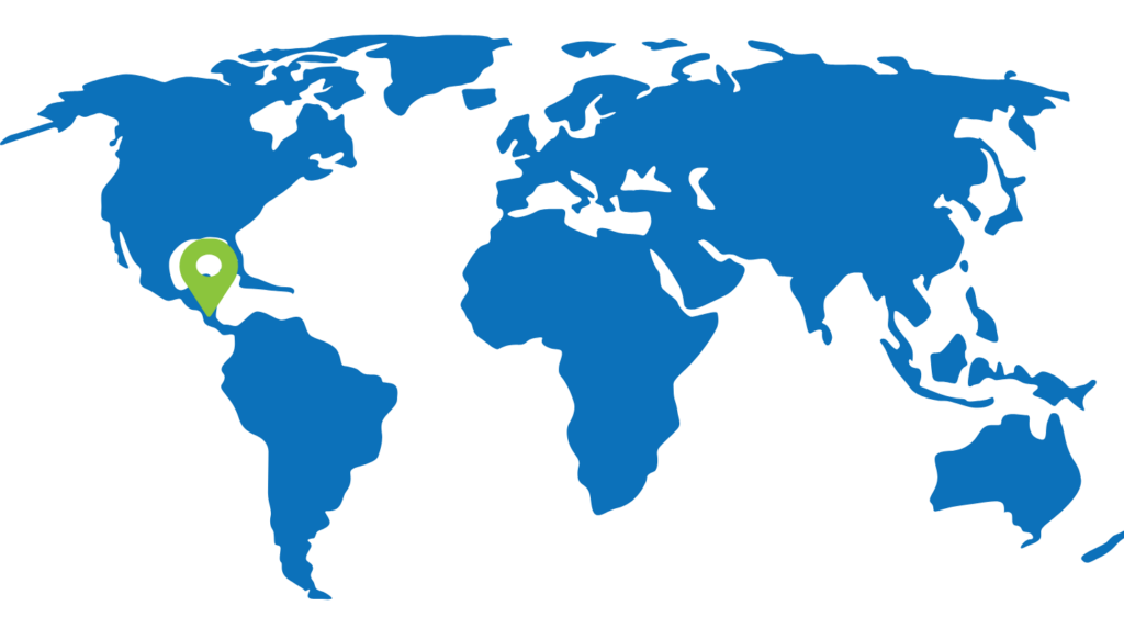 nicaragua on world map