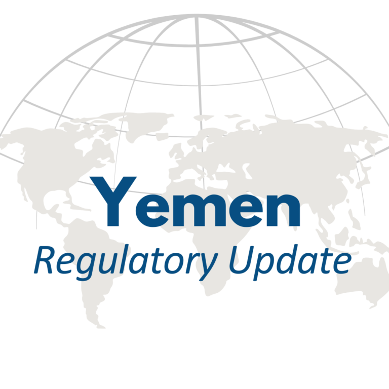 yemen regulatory update