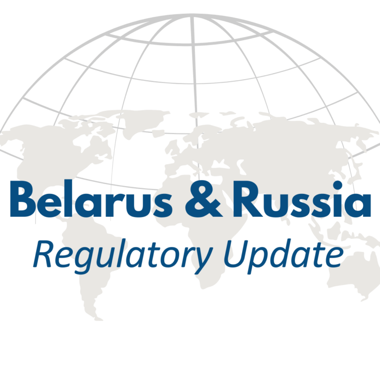 Belarus & Russia regulatory update graphic