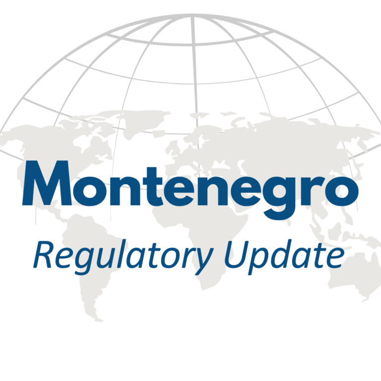 Montenegro regulatory update graphic