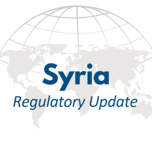 Syria regulatory update graphic